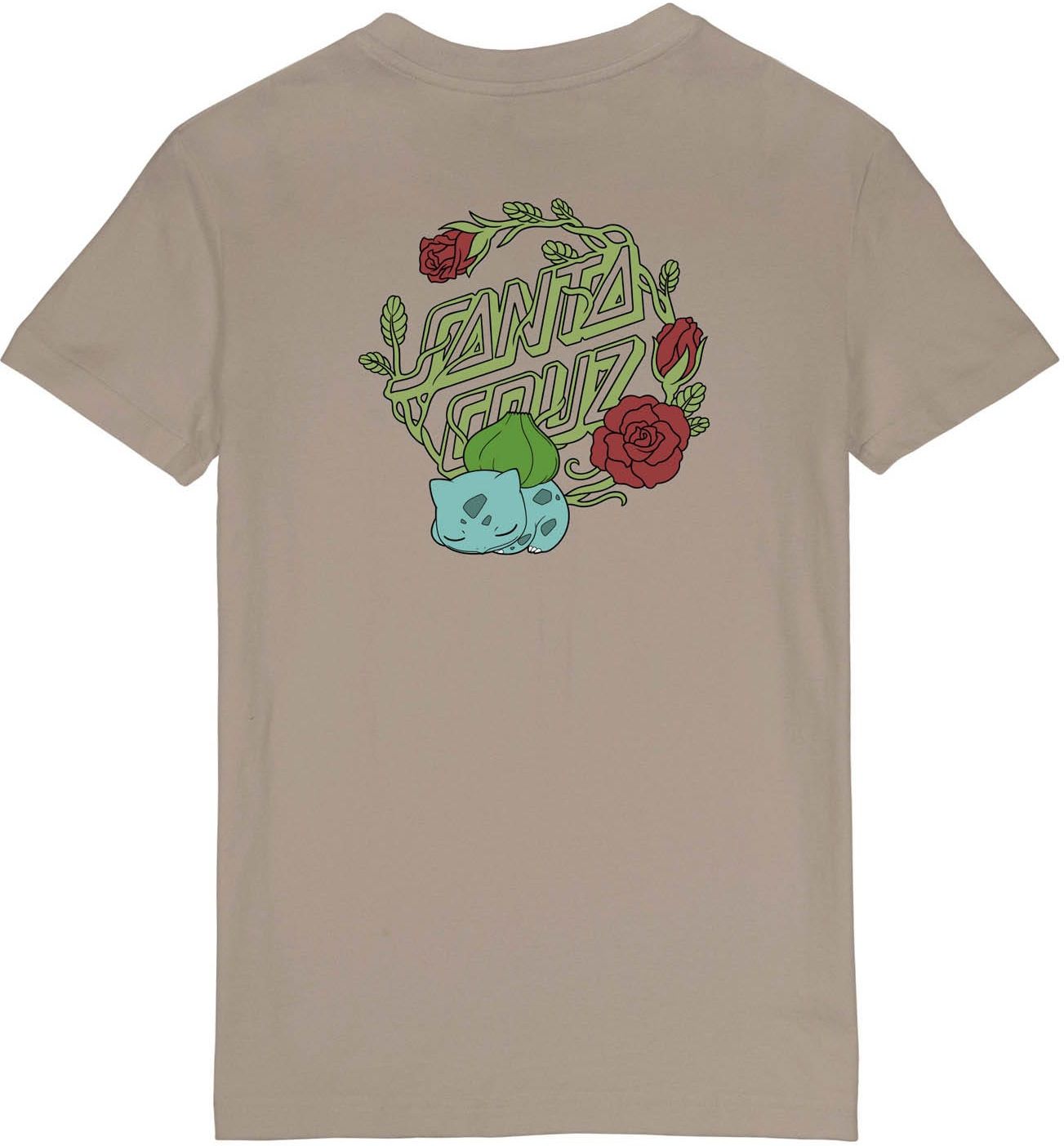 dámske tričko SANTA CRUZ POKEMON GRASS TYPE 1 TEE Warm Grey